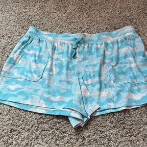 Sonoma Aqua Knit Lounge Shorts with Drawstring